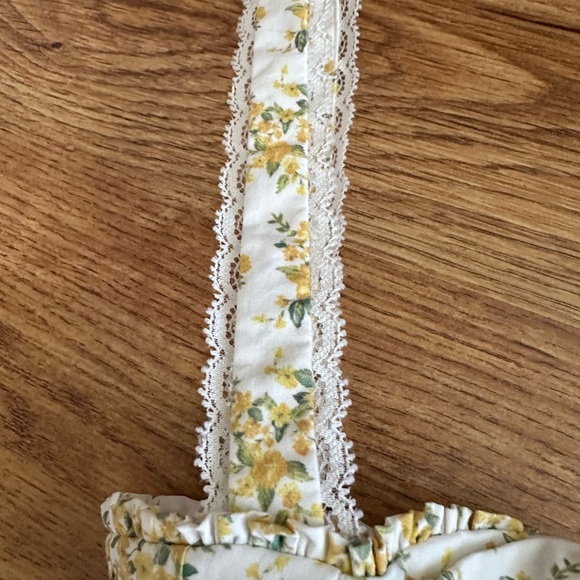 House Of CB London Rosalee White Vintage Floral Print Cotton Bustier Dress XS - Picture 7 of 16